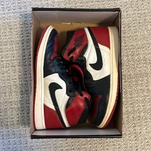 Retro OG Jordan 1 Bred Toe